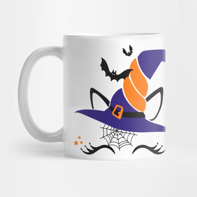 Cute Unicorn Witch Halloween Gift by Lones Eiless